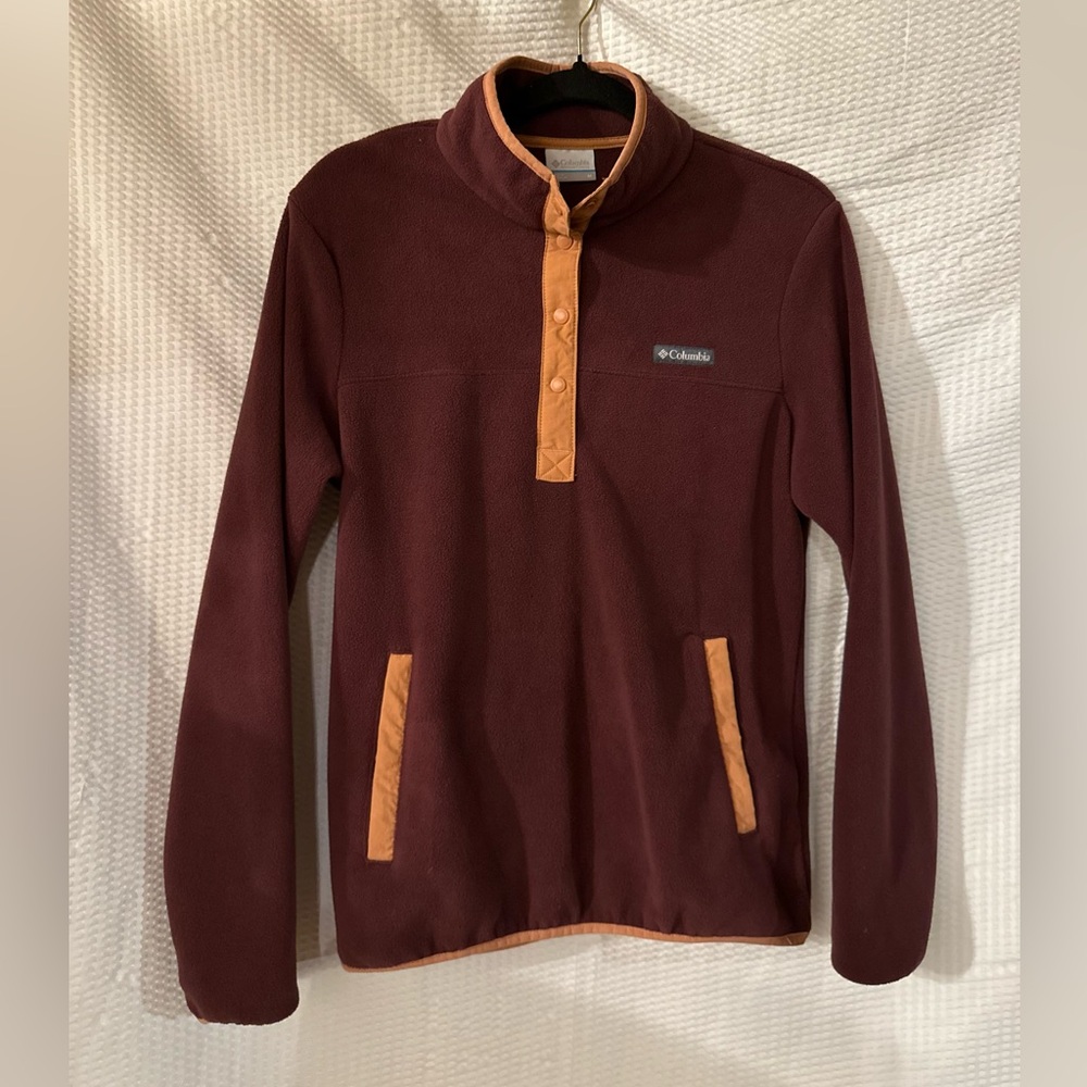 Columbia Maroon and Salmon pullover